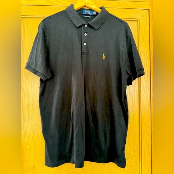 Polo Ralph Lauren Men's Custom Slim Fit Cotton Short Sleeve / Black / XLG - Picture 1 of 8